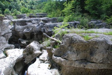 Le lapiaz des gorges du Fier